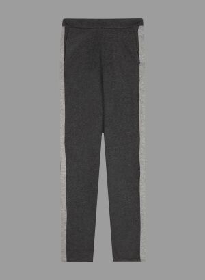 Pantalon Gris en Coton / Cachemire / Coton - MAJESTIC FILATURES