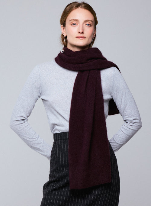 Echarpe Violette en Raccoon / Polyamide - MAJESTIC FILATURES