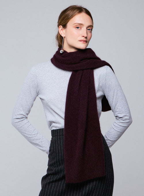 Echarpe Violette en Raccoon / Polyamide - MAJESTIC FILATURES