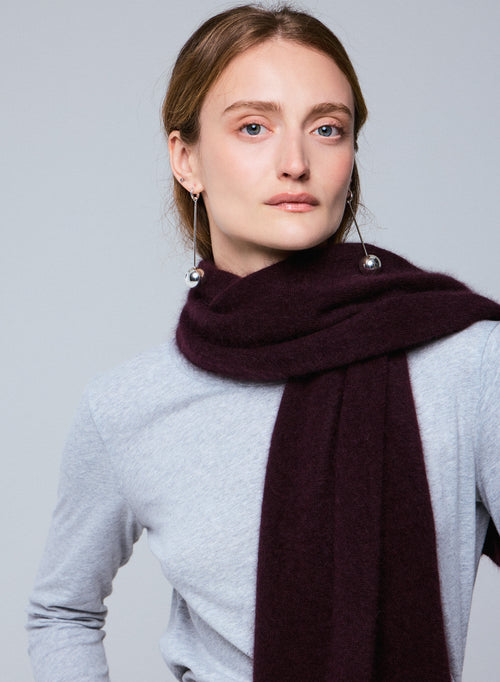 Echarpe Violette en Raccoon / Polyamide - MAJESTIC FILATURES
