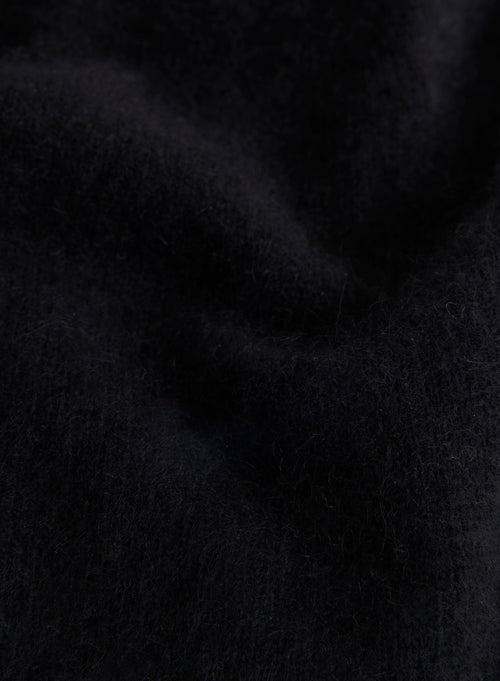 Mitaines Noires en Raccoon / Polyamide - MAJESTIC FILATURES