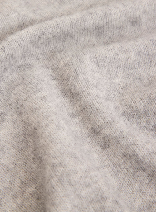 Gilet Gris Col Capuche Manches Longues en Raccoon / Polyamide - MAJESTIC FILATURES