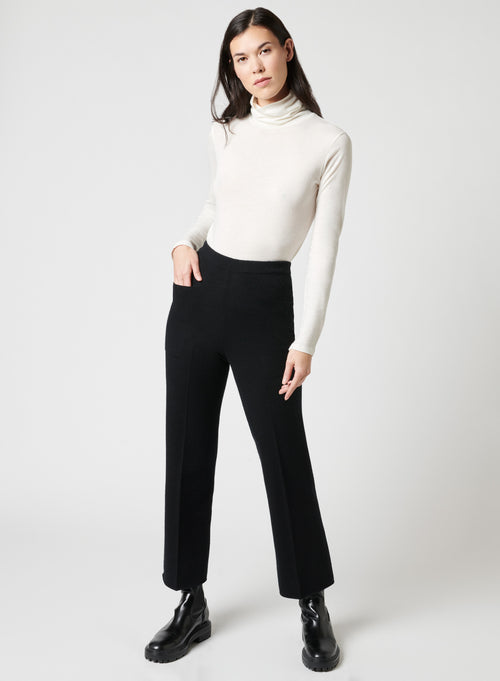 Pantalon Noir en Cachemire - MAJESTIC FILATURES