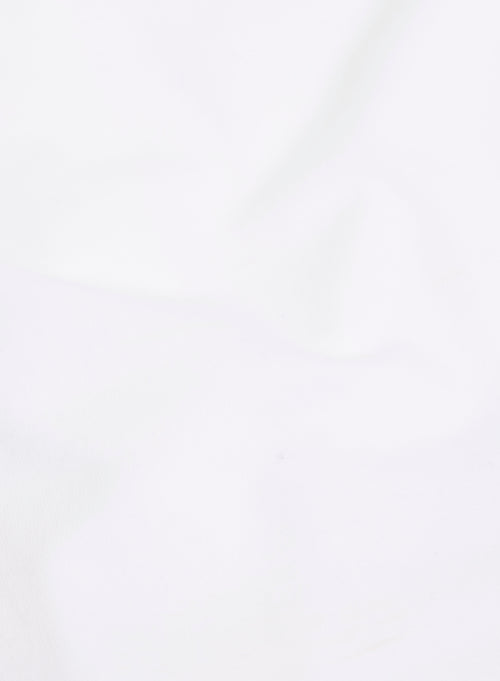 Chemise Blanche Col Chemise Manches Courtes en Viscose / Élasthanne - MAJESTIC FILATURES