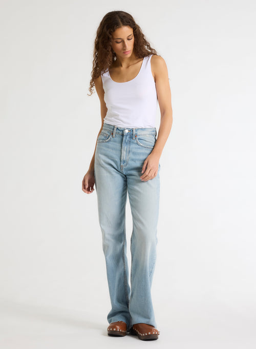 Abby Tanktop mit Stickerei aus Viskose / Elastan - MAJESTIC FILATURES