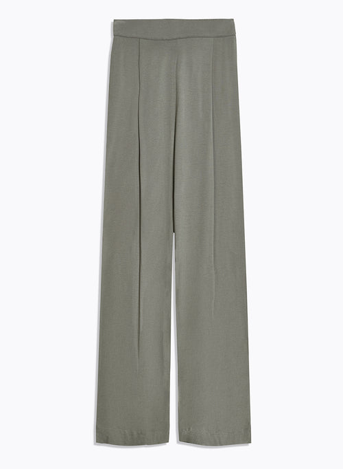 Pantalon Vert en Viscose / Élasthanne - MAJESTIC FILATURES