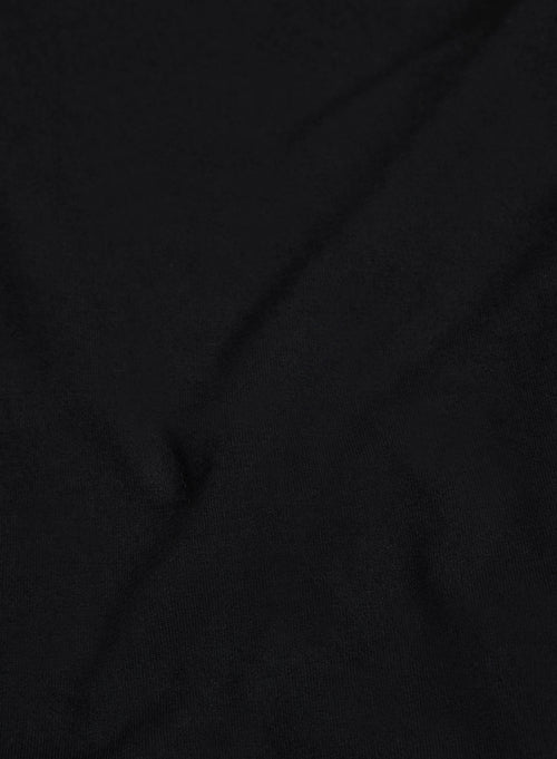 Robe Noire Col Dégagé Sans Manches en Viscose / Élasthanne - MAJESTIC FILATURES