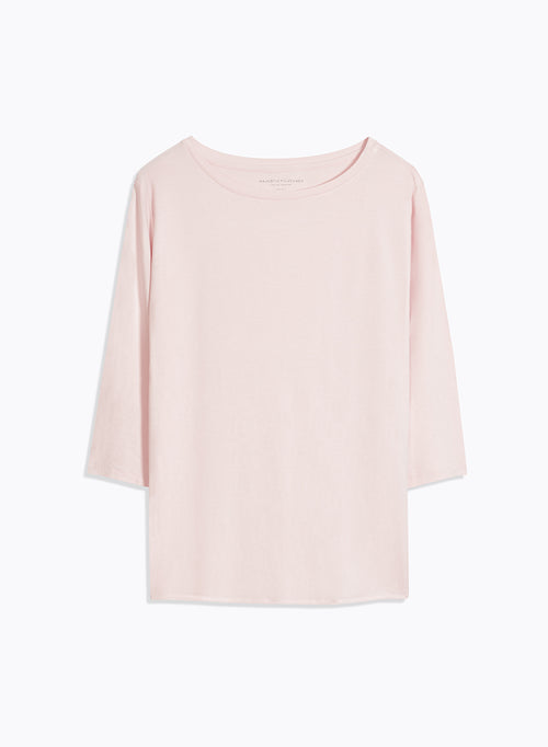 T-shirt Pétale Manches 3/4 Col Bateau en Viscose et Élasthanne - MAJESTIC FILATURES