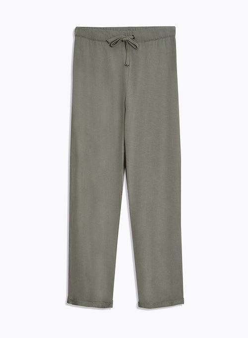 Pantalon Vert en Viscose / Élasthanne - MAJESTIC FILATURES