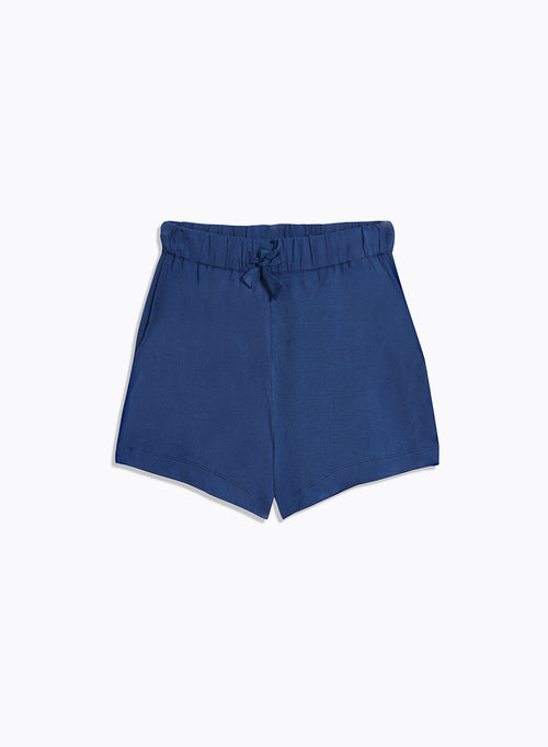 Blaue Shorts aus Viskose / Elasthan - MAJESTIC FILATURES