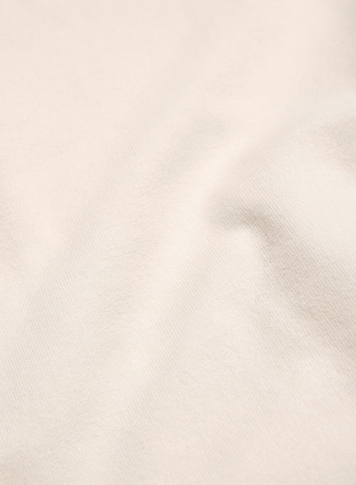 Robe Écrue Col Rond Manches Courtes en Viscose / Élasthanne - MAJESTIC FILATURES