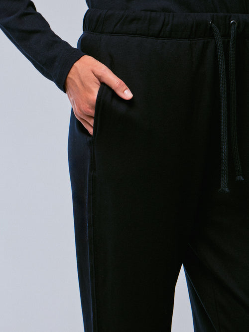 Marinehose mit Taschen aus Viskose und Elasthan - MAJESTIC FILATURES