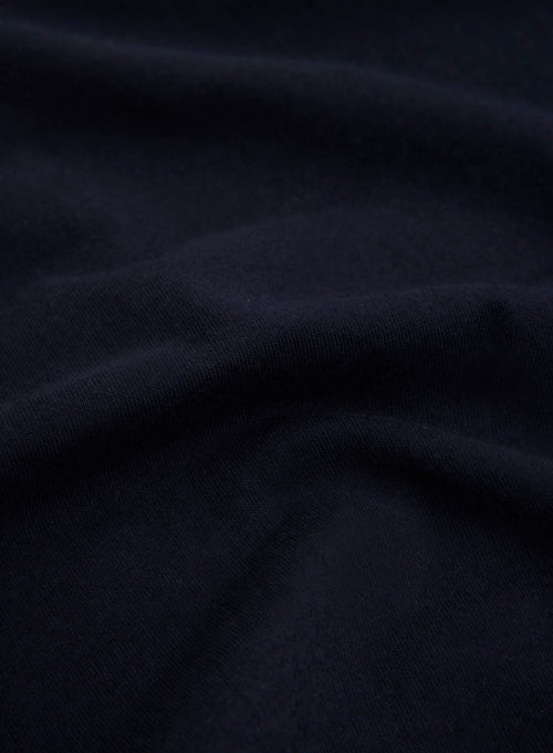 T-shirt Marine Jamie Col Rond Manches Courtes en Coton Organique - MAJESTIC FILATURES