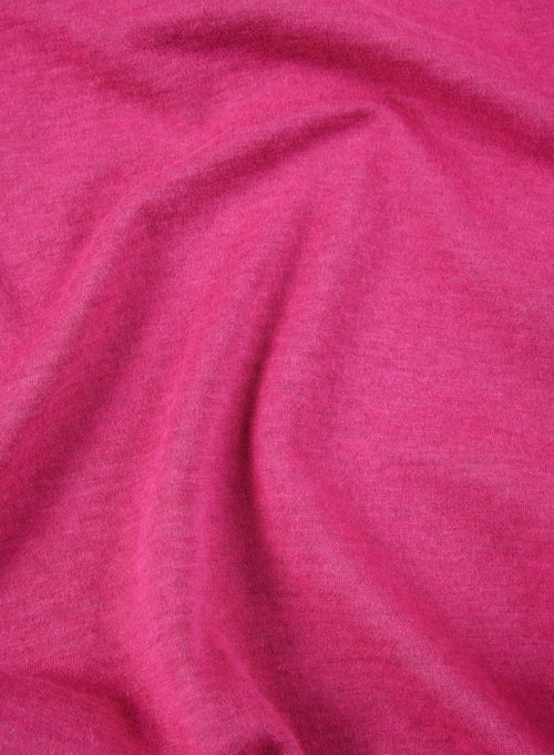 Chemise Pourpre Manches Longues en Coton et Cachemire - MAJESTIC FILATURES