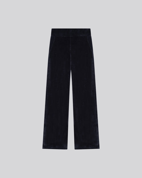 Gerade Marinehose aus Velours - MAJESTIC FILATURES