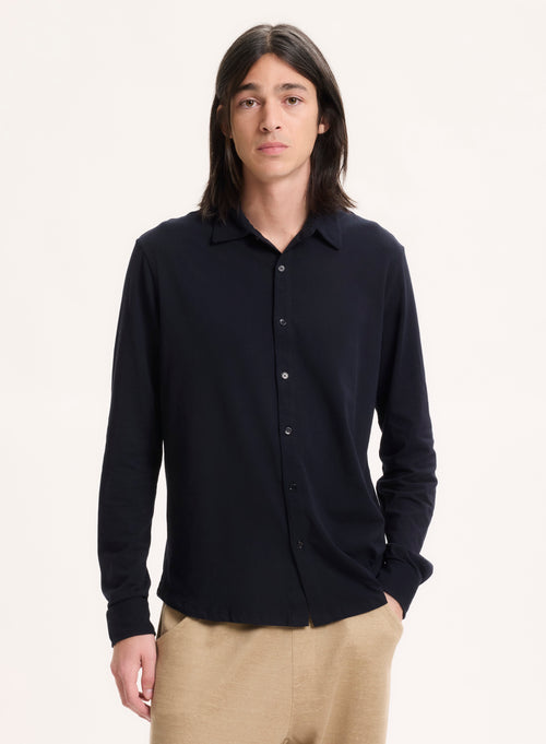 Chemise Marine Manches Longues - MAJESTIC FILATURES