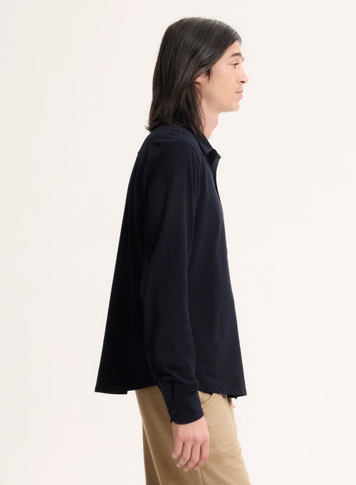 Chemise Marine Manches Longues - MAJESTIC FILATURES