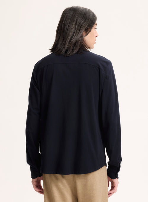 Chemise Marine Manches Longues - MAJESTIC FILATURES
