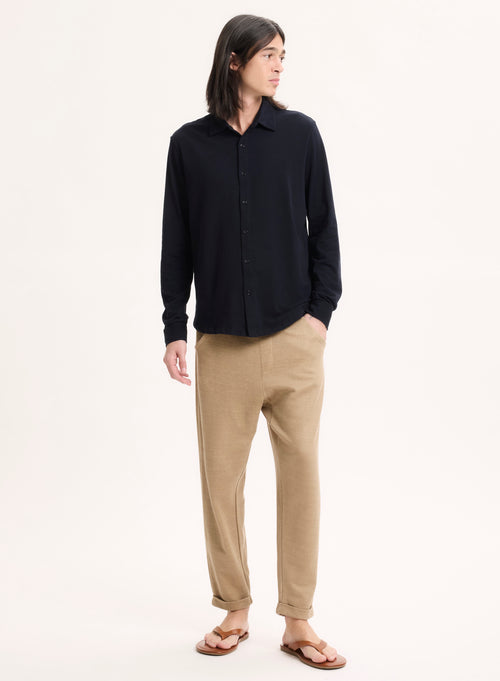 Chemise Marine Manches Longues - MAJESTIC FILATURES