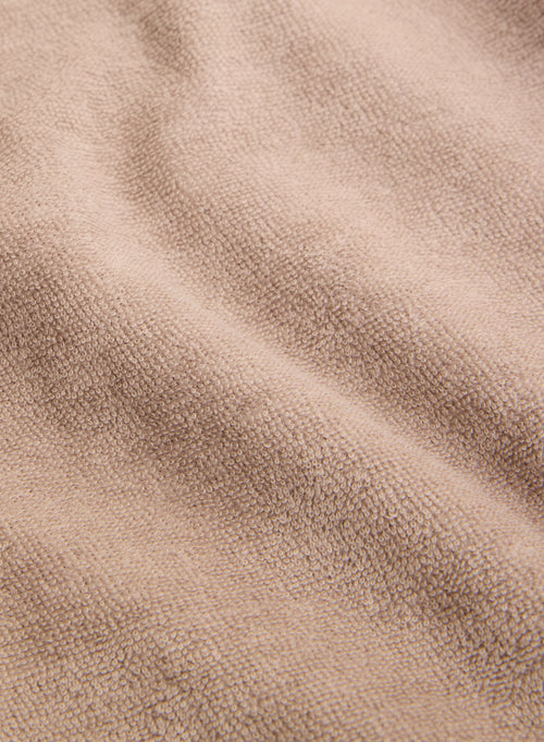 Chemise Beige Col Chemise Manches Coudes en Coton / Modal - MAJESTIC FILATURES