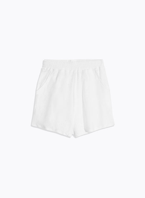 Shorts Weiß aus organischer Baumwolle / Modal - MAJESTIC FILATURES