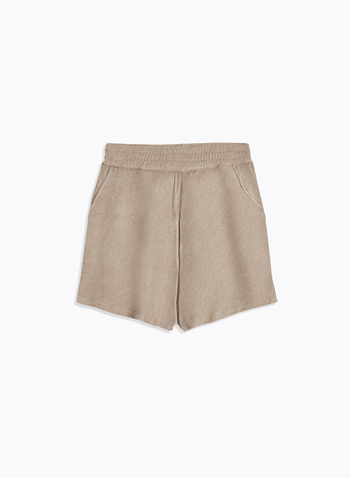 Short Beige en Coton organique / Modal - MAJESTIC FILATURES