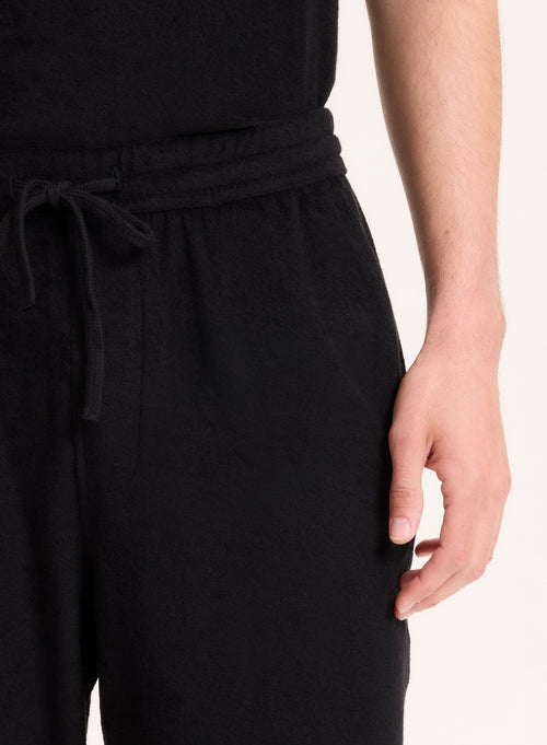 Pantalon Noir en Coton organique / Modal - MAJESTIC FILATURES