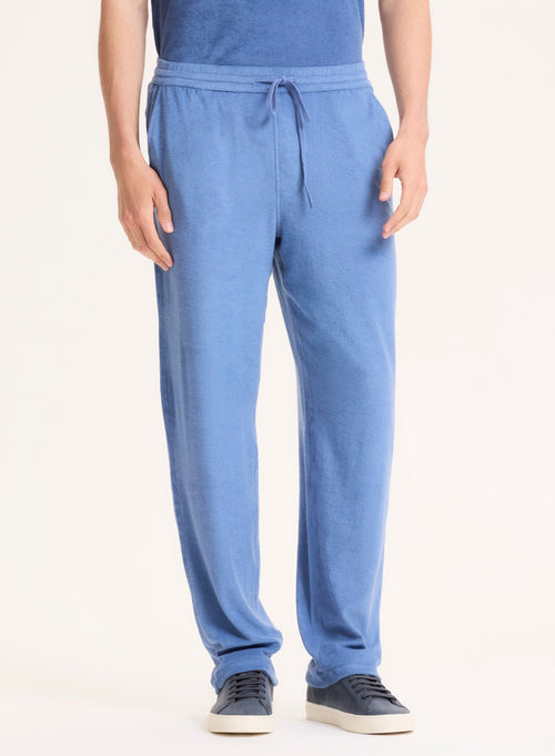 Blaue Hose aus Bio-Baumwolle / Modal - MAJESTIC FILATURES