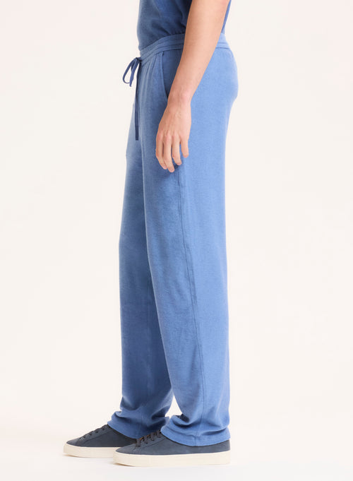 Blaue Hose aus Bio-Baumwolle / Modal - MAJESTIC FILATURES