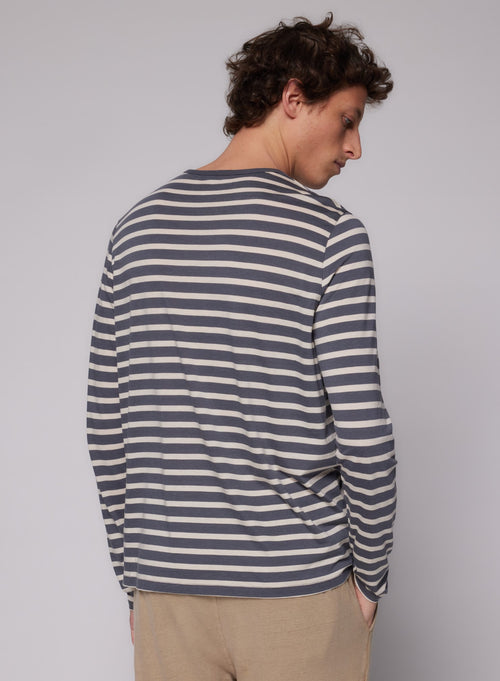 Tee shirt Pirate Col Rond Manches Longues en Lyocel / Tencel / Coton - MAJESTIC FILATURES
