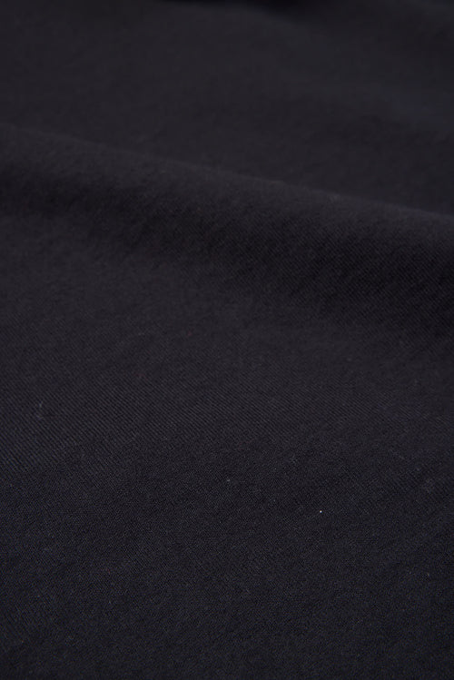 T-shirt Noir Col Rond Manches Courtes en Coton organique - MAJESTIC FILATURES