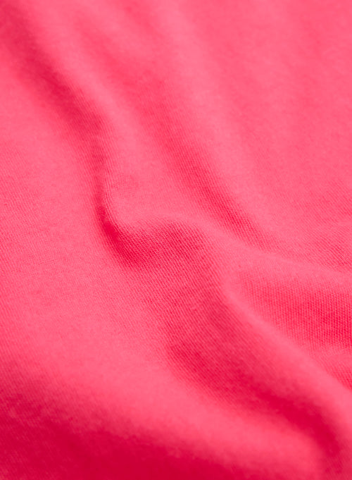 Robe Rose Col U Sans Manches en Coton organique - MAJESTIC FILATURES