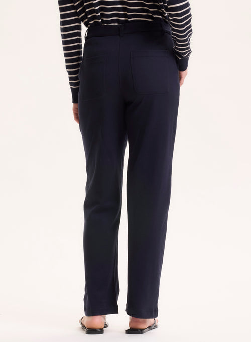 Pantalon Marine en Coton organique - MAJESTIC FILATURES