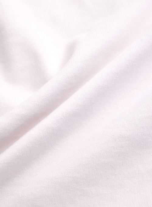 T-shirt Blanc Col Rond Manches Courtes en Coton organique - MAJESTIC FILATURES