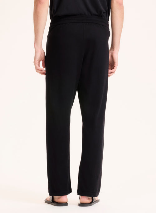 Schwarze Hose aus Bio-Baumwolle - MAJESTIC FILATURES