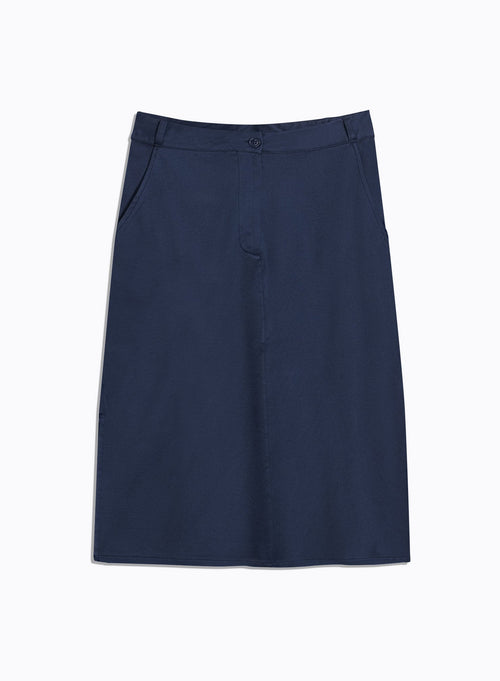 Jupe Marine en Coton organique - MAJESTIC FILATURES