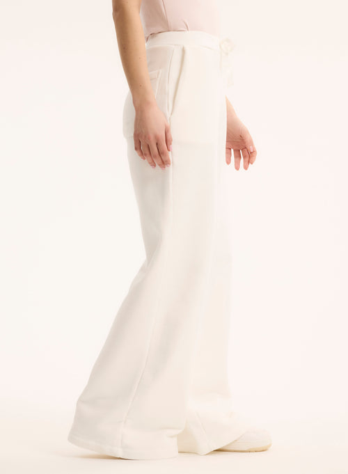 Pantalon Écru en Coton organique - MAJESTIC FILATURES