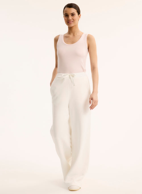 Pantalon Écru en Coton organique - MAJESTIC FILATURES