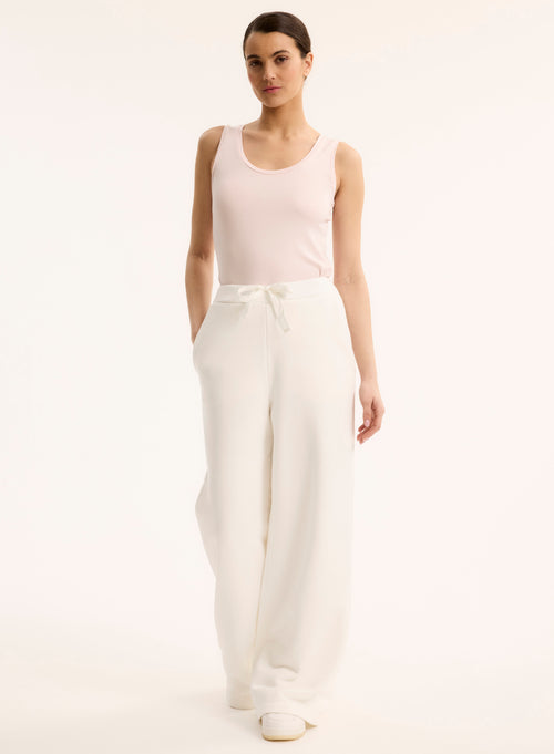 Pantalon Écru en Coton organique - MAJESTIC FILATURES