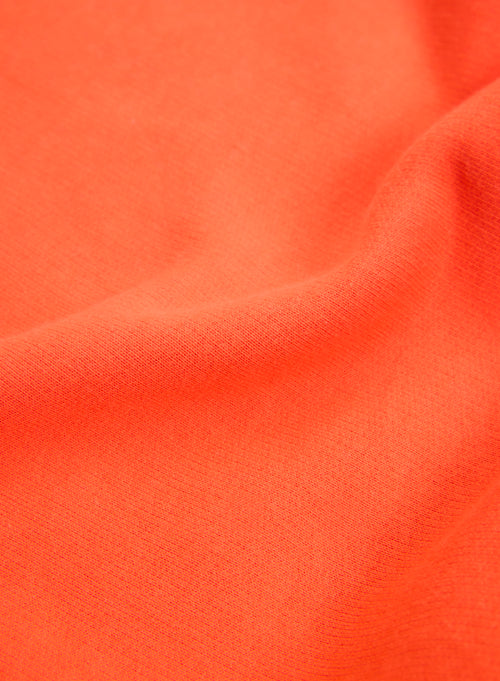 Sweat Orange Col Rond Manches Longues en Coton organique - MAJESTIC FILATURES
