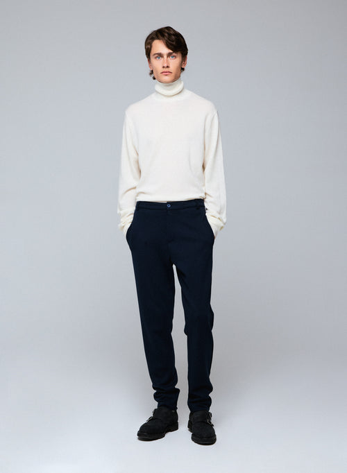 Pantalon Marine en Lyocell / Tencel / Coton organique - MAJESTIC FILATURES