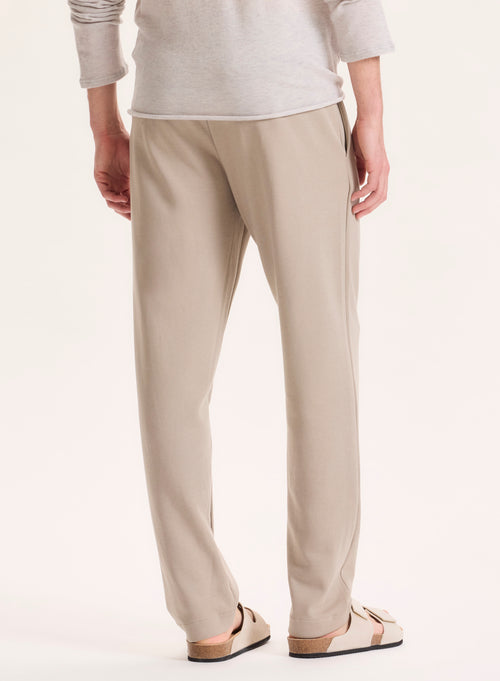 Pantalon Beige en Lyocell / Tencel / Coton organique - MAJESTIC FILATURES