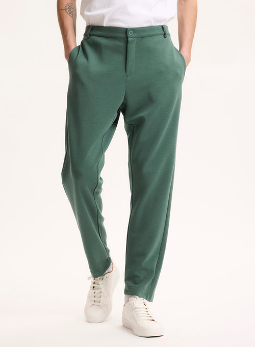 Pantalon Vert en Lyocell / Tencel / Coton organique - MAJESTIC FILATURES