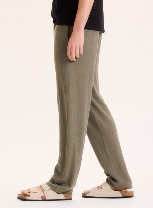 Pantalon Vert en Lin - MAJESTIC FILATURES