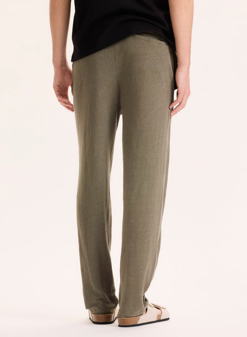Pantalon Vert en Lin - MAJESTIC FILATURES