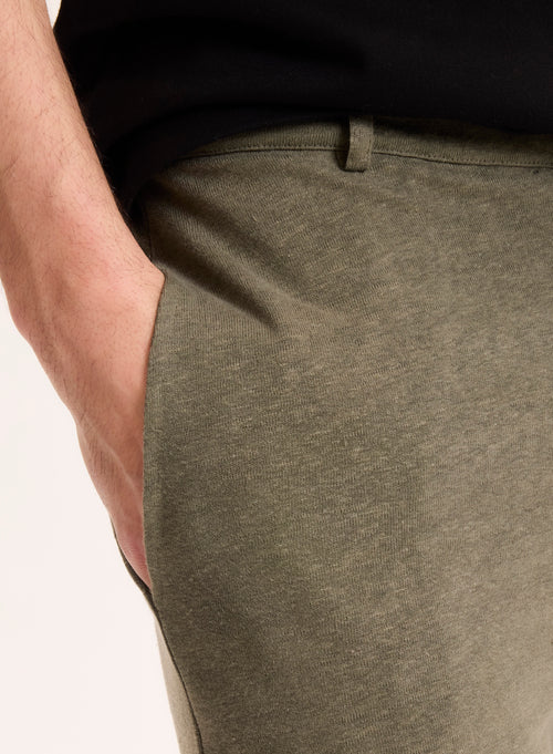 Pantalon Vert en Lin - MAJESTIC FILATURES