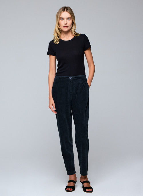 Graue Hose aus Bio-Baumwolle / Polyester - MAJESTIC FILATURES