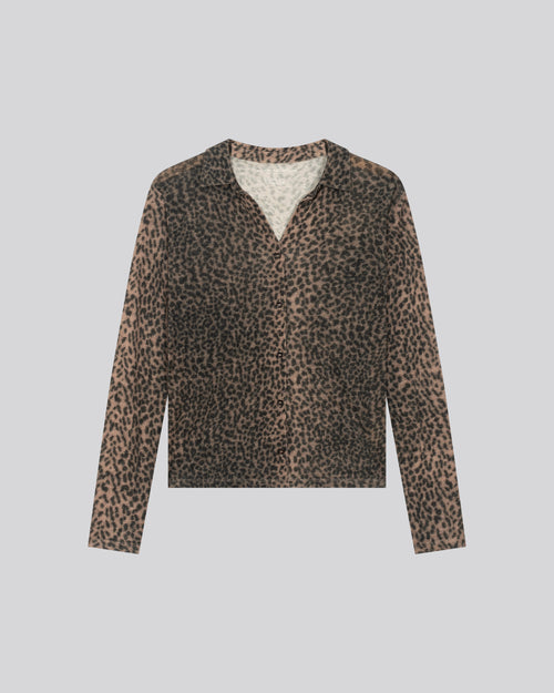 Pink Shirt Langarmshirt aus Bio-Baumwolle / Kaschmir - MAJESTIC FILATURES