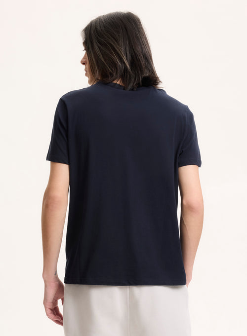 Patrice T-Shirt Rundhalsausschnitt kurze Ärmel aus Silk Touch Baumwolle - MAJESTIC FILATURES