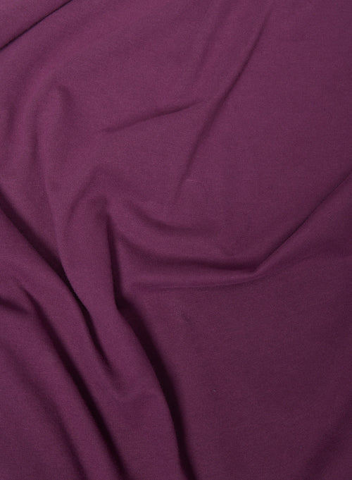 T-shirt Aubergine Col Rond Manches Courtes en Coton organique et Coton recyclé - MAJESTIC FILATURES